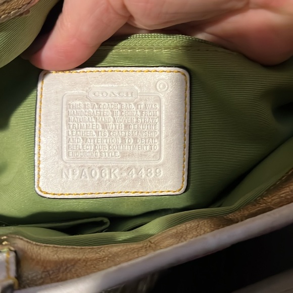 Authentic Vintage COACH Ladybug Motif Boxy Straw Tote Bag, Limited Edition -2004 - Picture 13 of 16